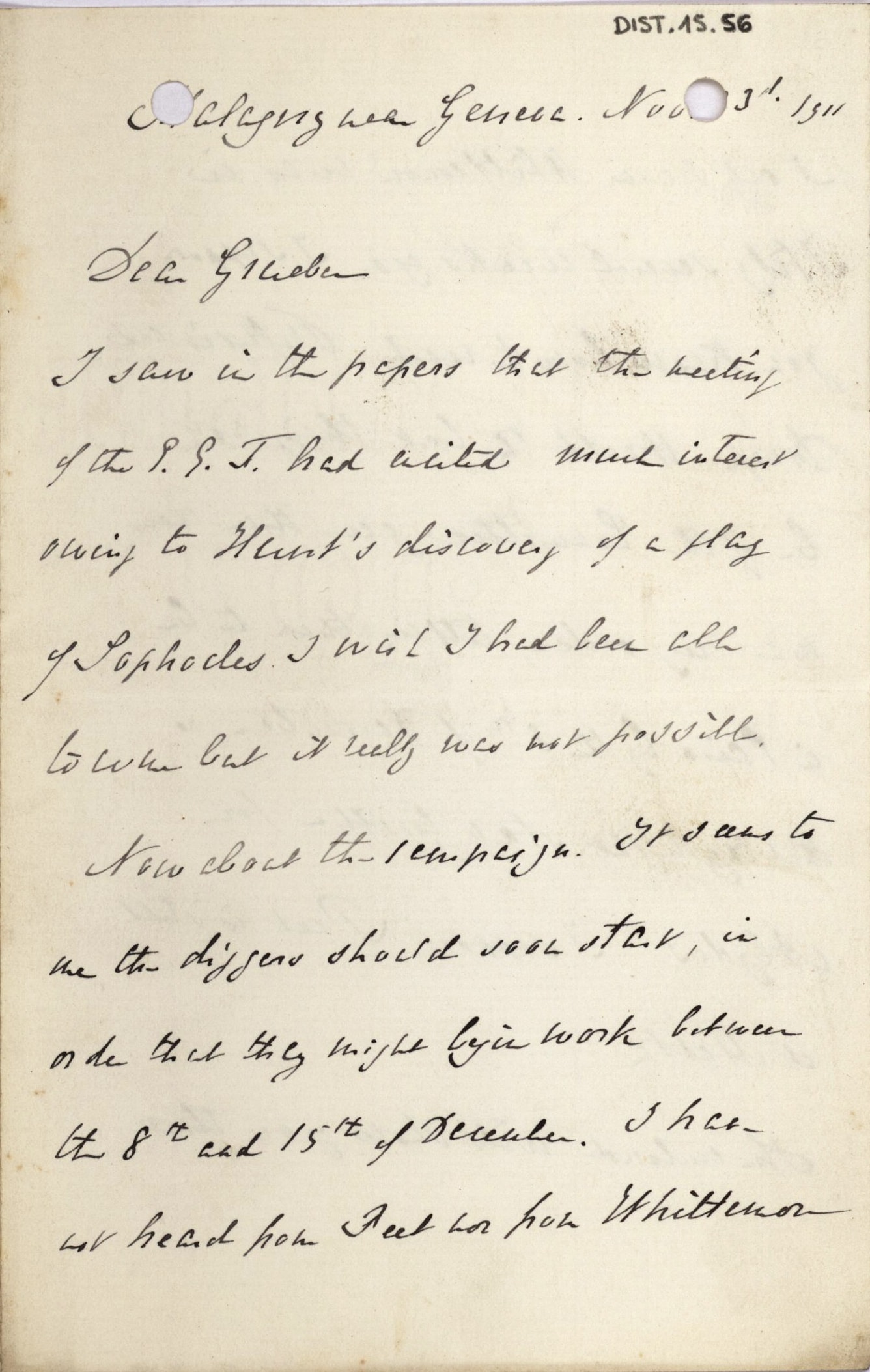 1884-1915 Oxyrhynchus, Faiyum, el-Hibeh, Atfieh, el-Sheikh Ibada DIST.15.56a