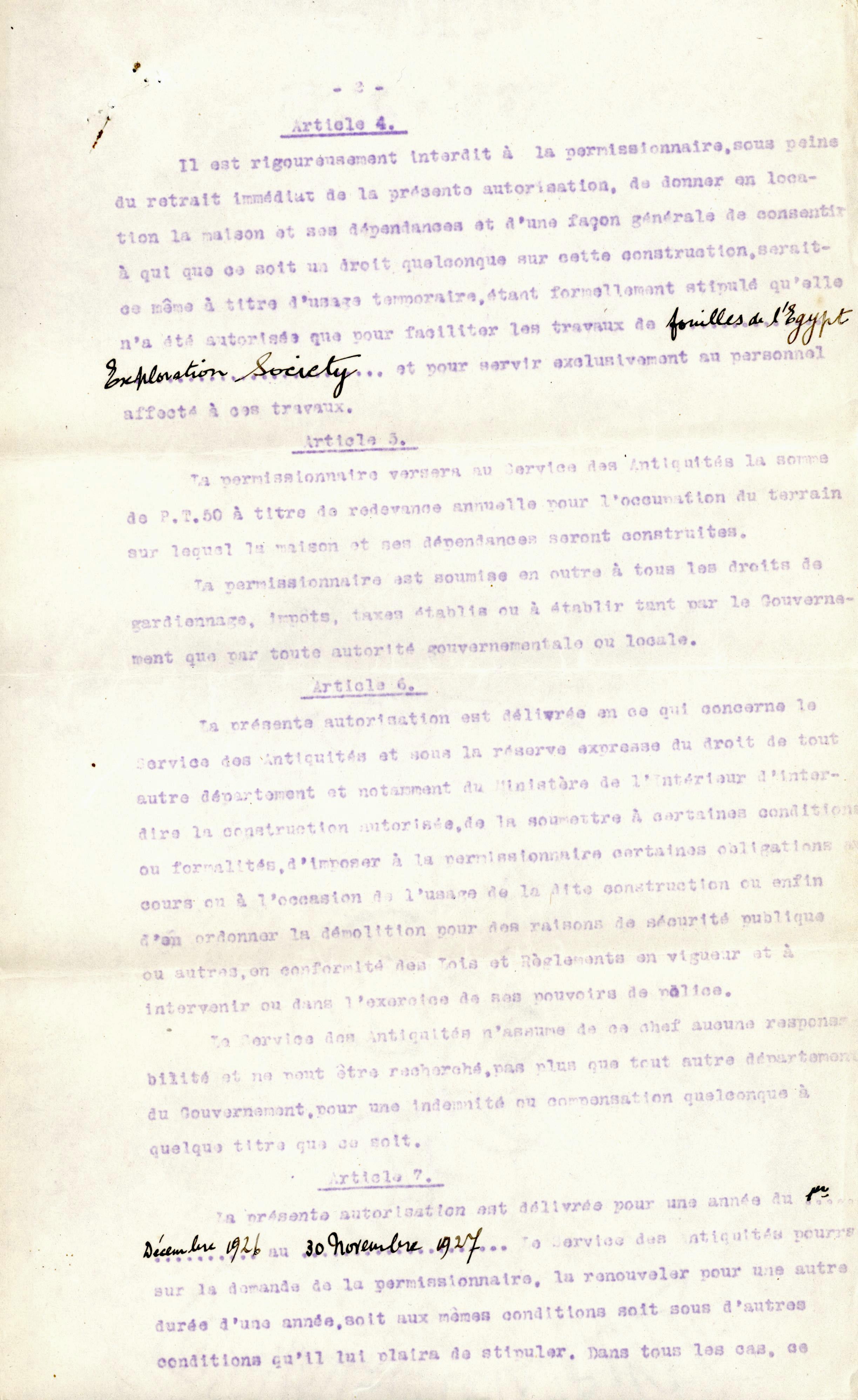 1926-39 correspondence with Antiquities Service DIST.50.09b
