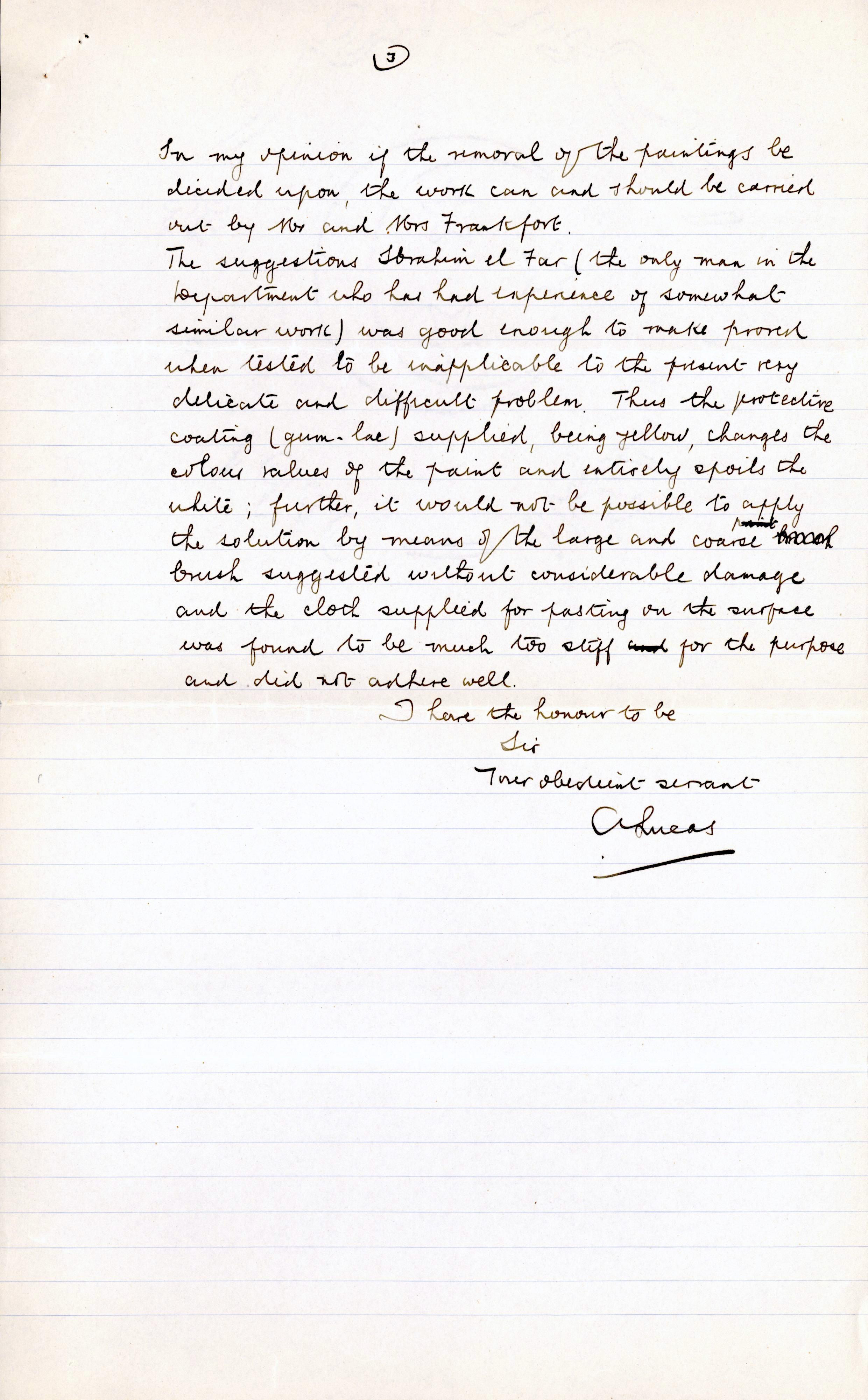 1926-39 correspondence with Antiquities Service DIST.50.13c