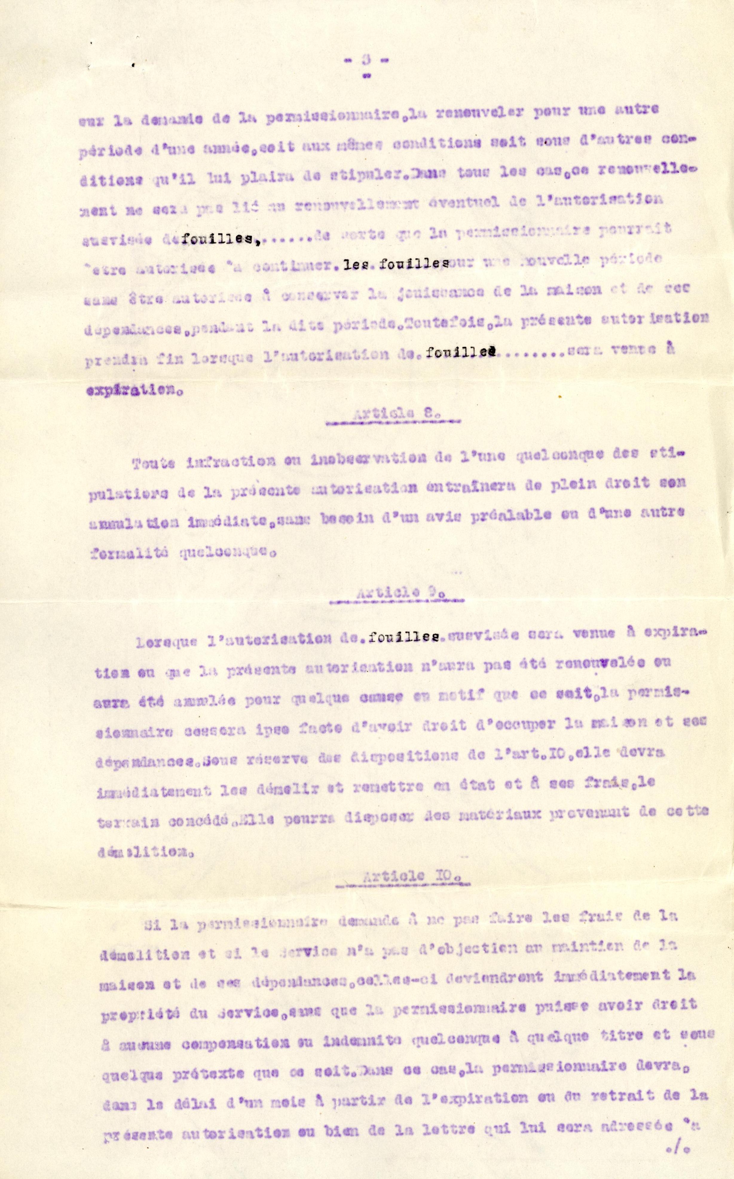 1926-39 correspondence with Antiquities Service DIST.50.19c