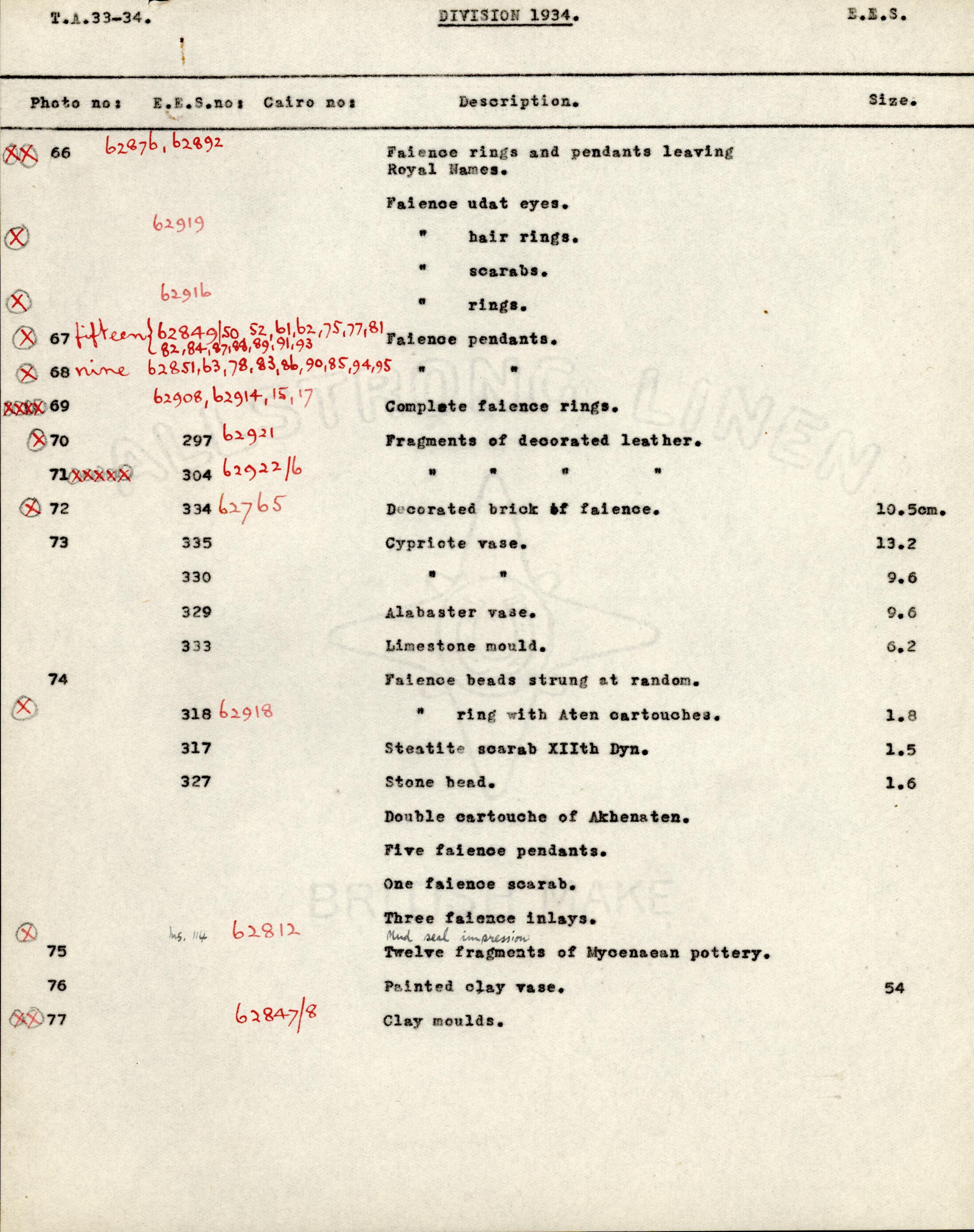 1926-39 correspondence with Antiquities Service DIST.50.57j