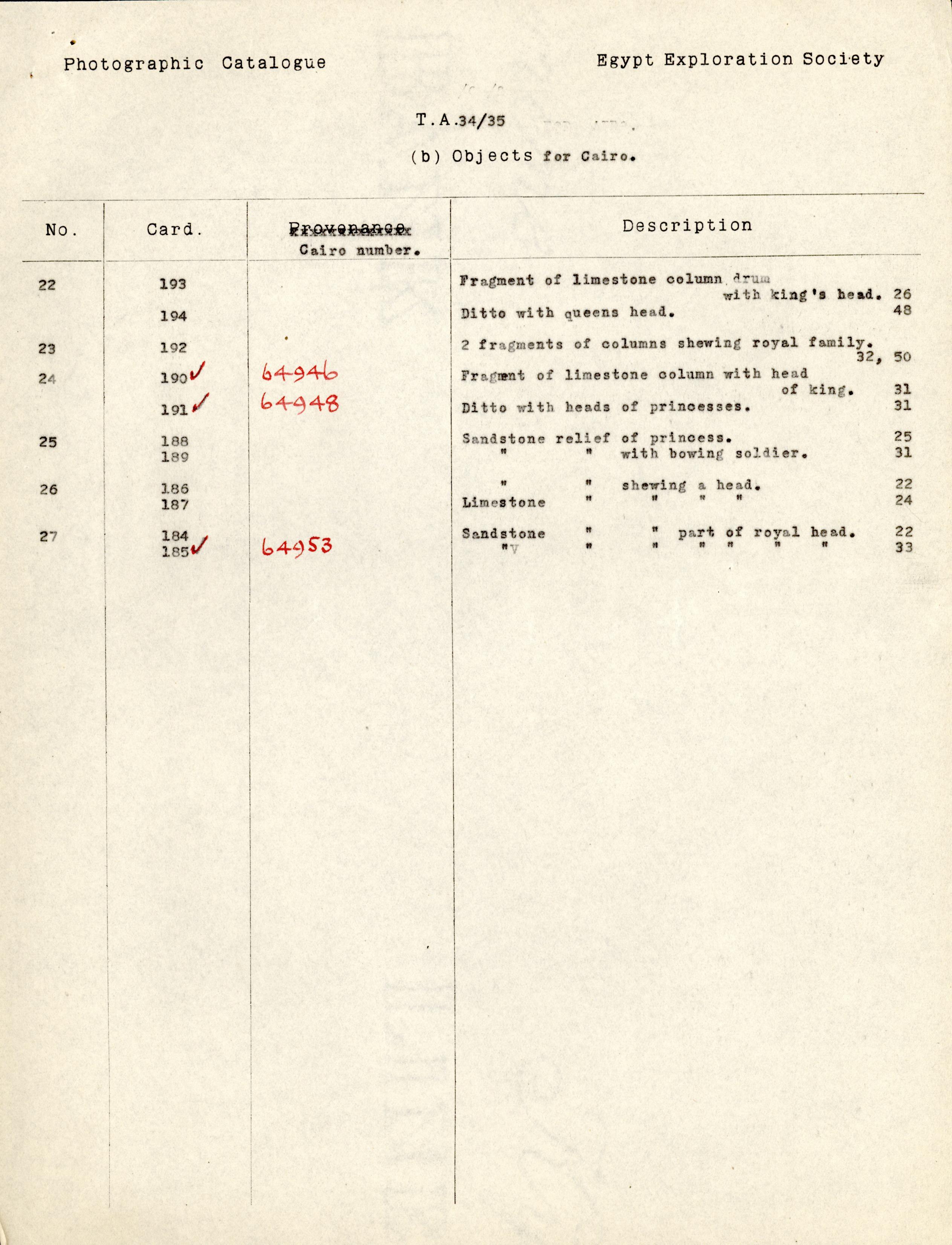 1926-39 correspondence with Antiquities Service DIST.50.58b