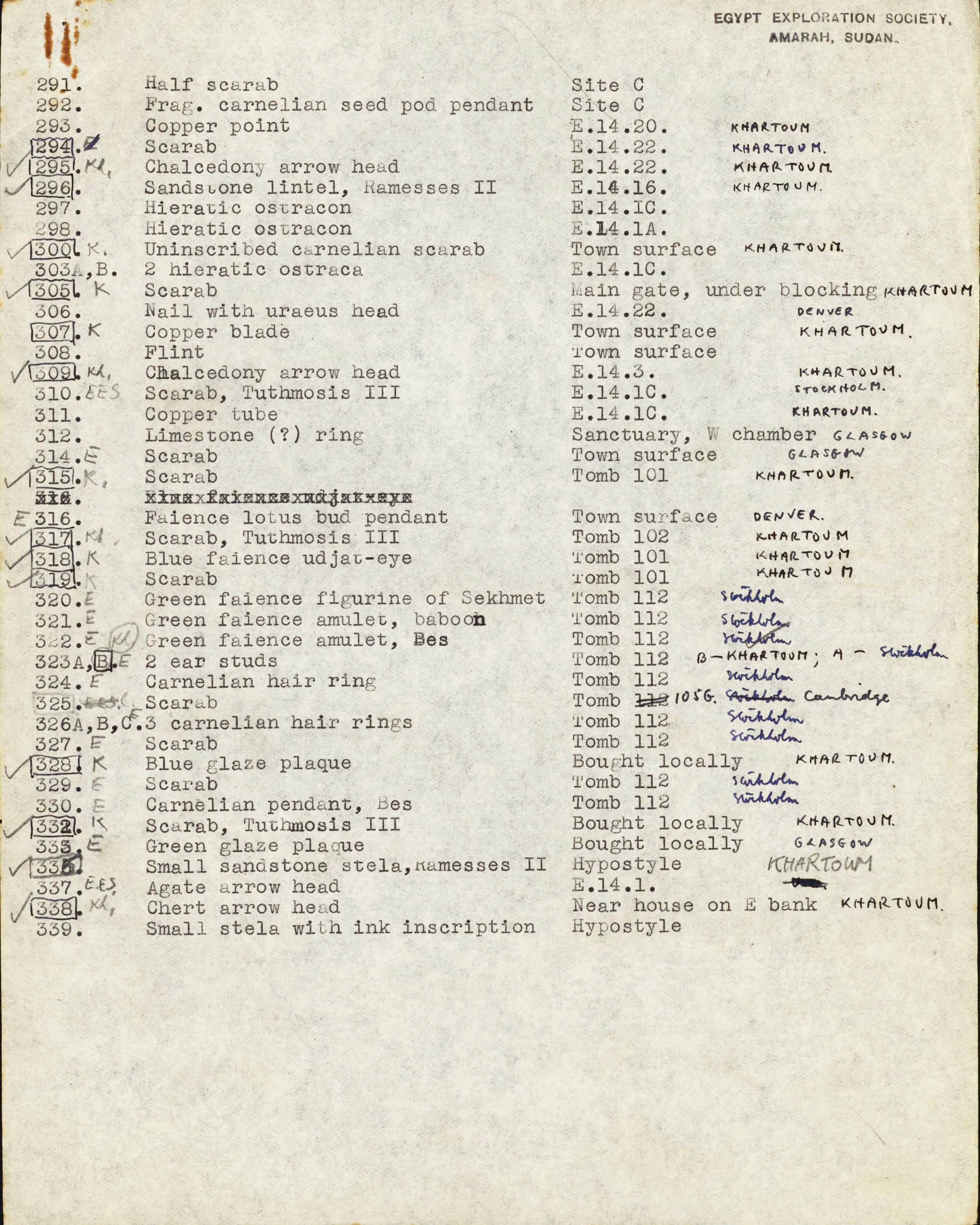 1936-39 Amarah West, Sesebi DIST.63.01e