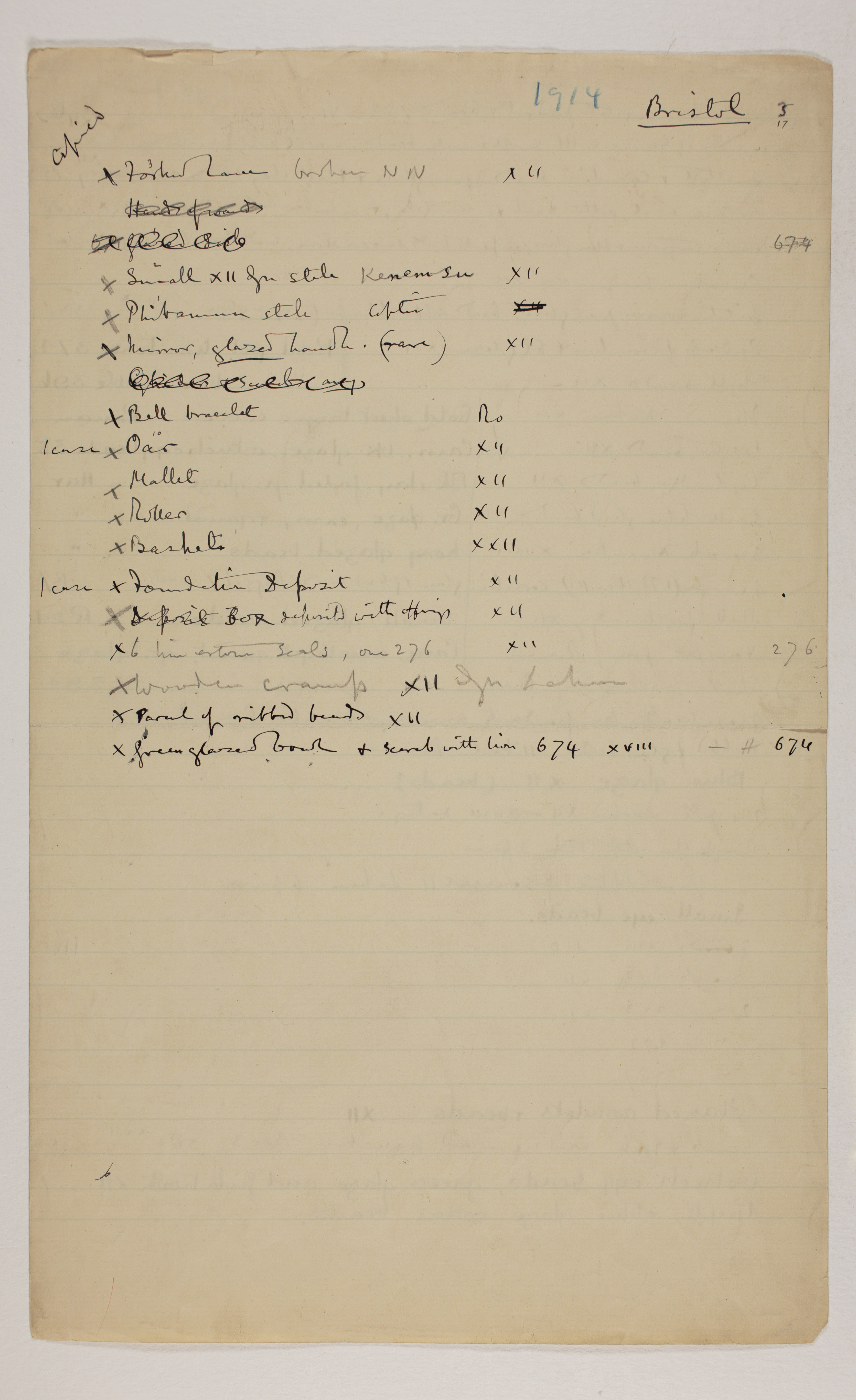 1913-14 Lahun, Haraga Individual institution list  PMA/WFP1/D/22/39.2