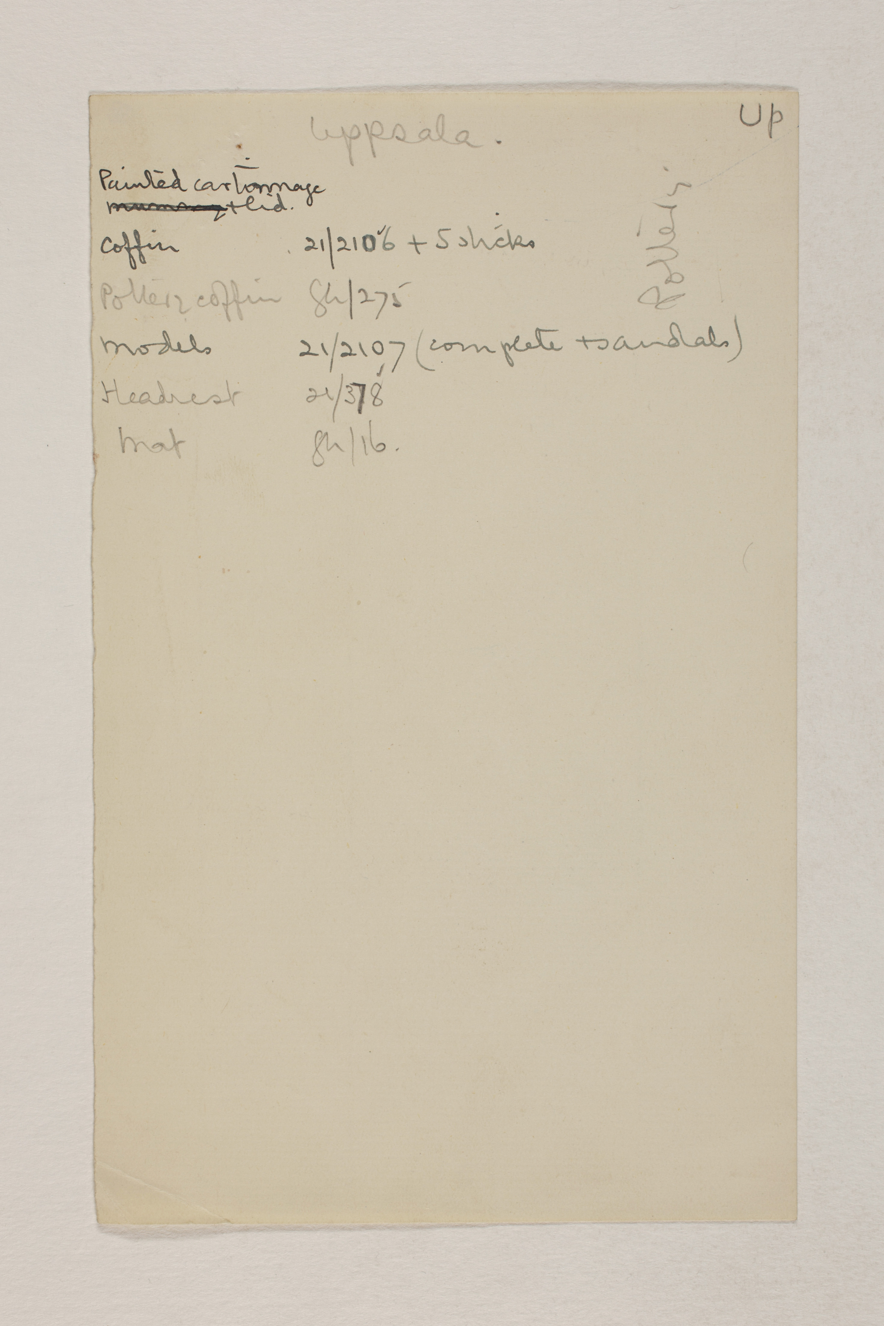 1919-21 Sedment, Lahun Individual institution list PMA/WFP1/D/24/44