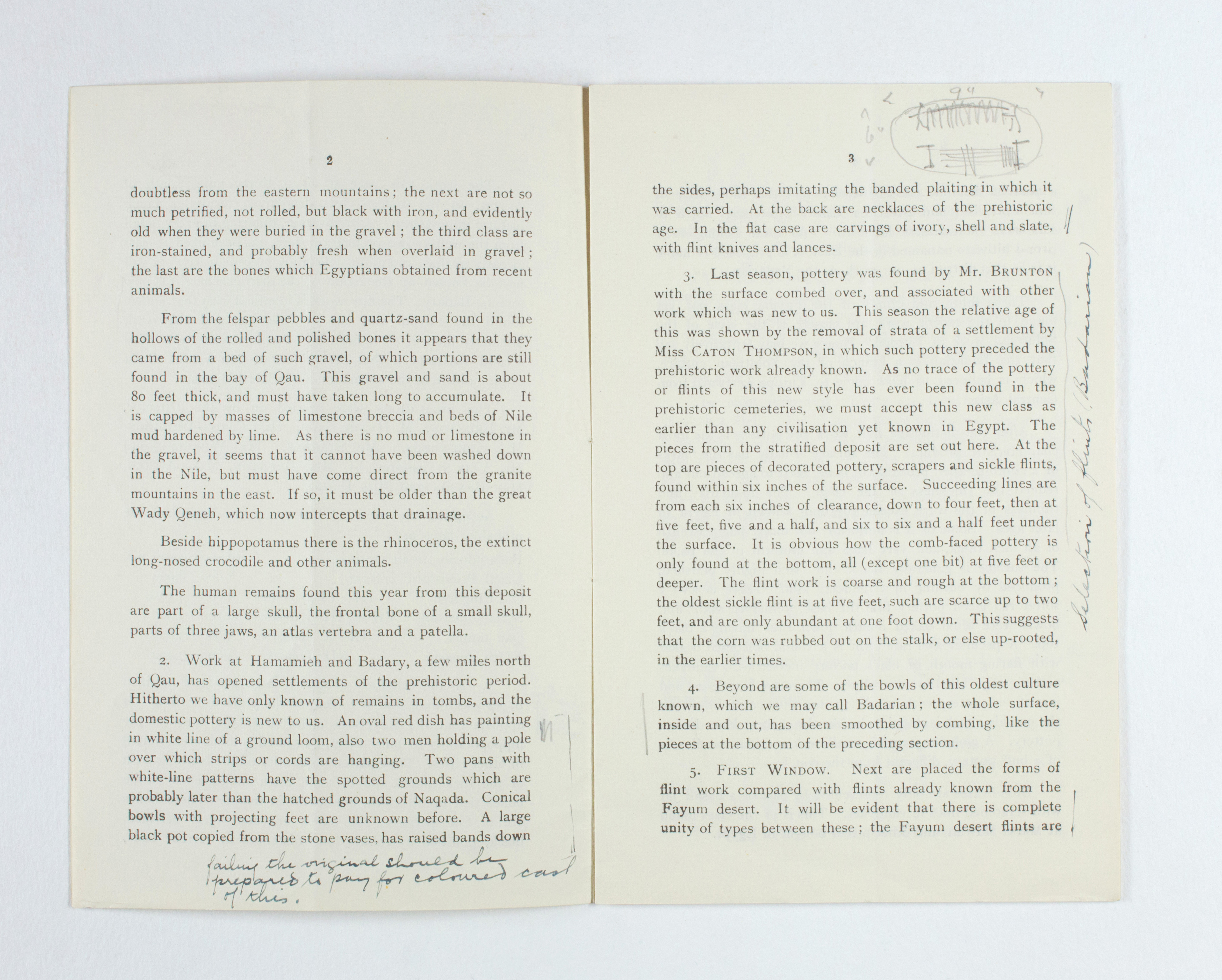 1923-24 Qau el-Kebir, Hemamieh Exhibition catalogue PMA/WFP1/D/27/28.3