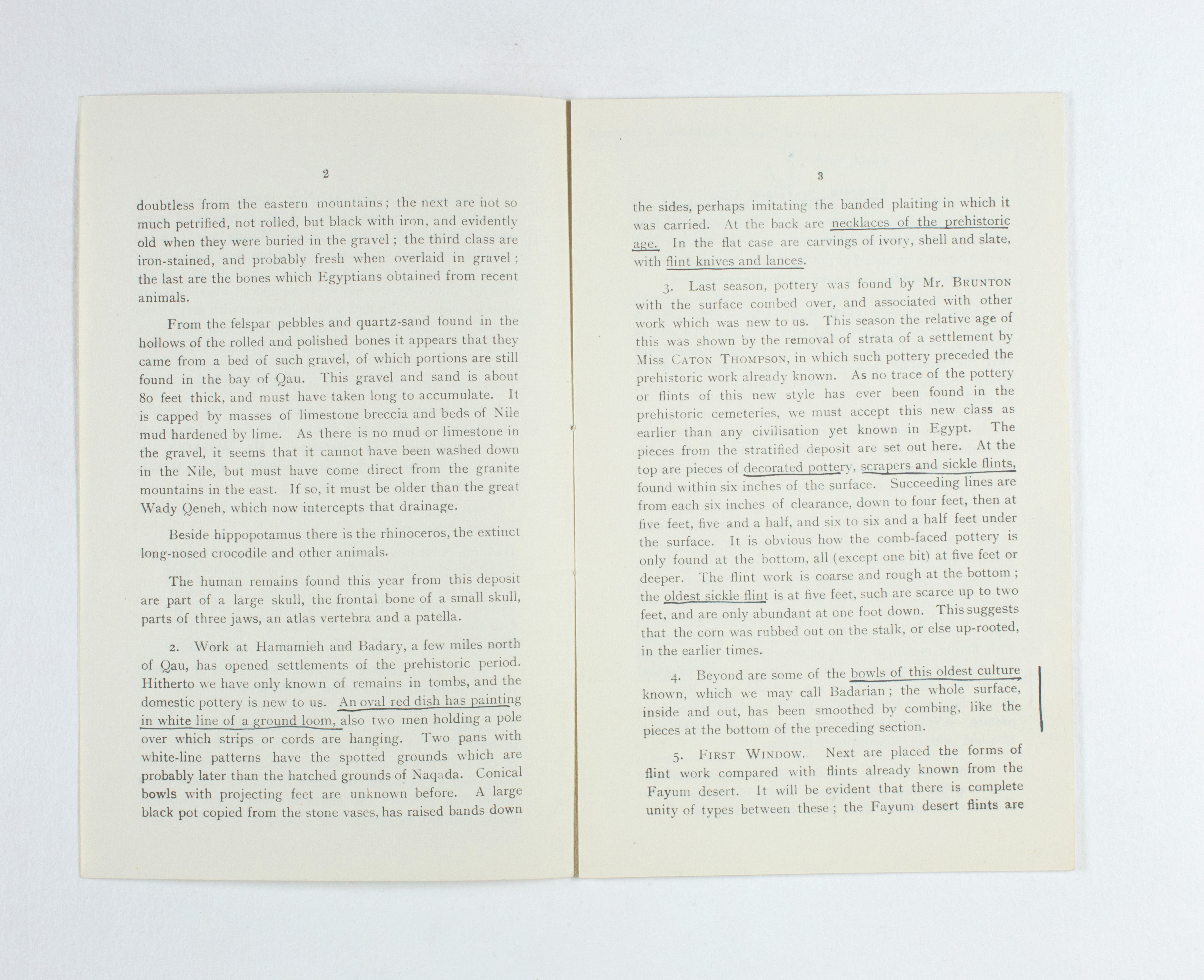 1923-24 Qau el-Kebir, Hemamieh Exhibition catalogue PMA/WFP1/D/27/35.5