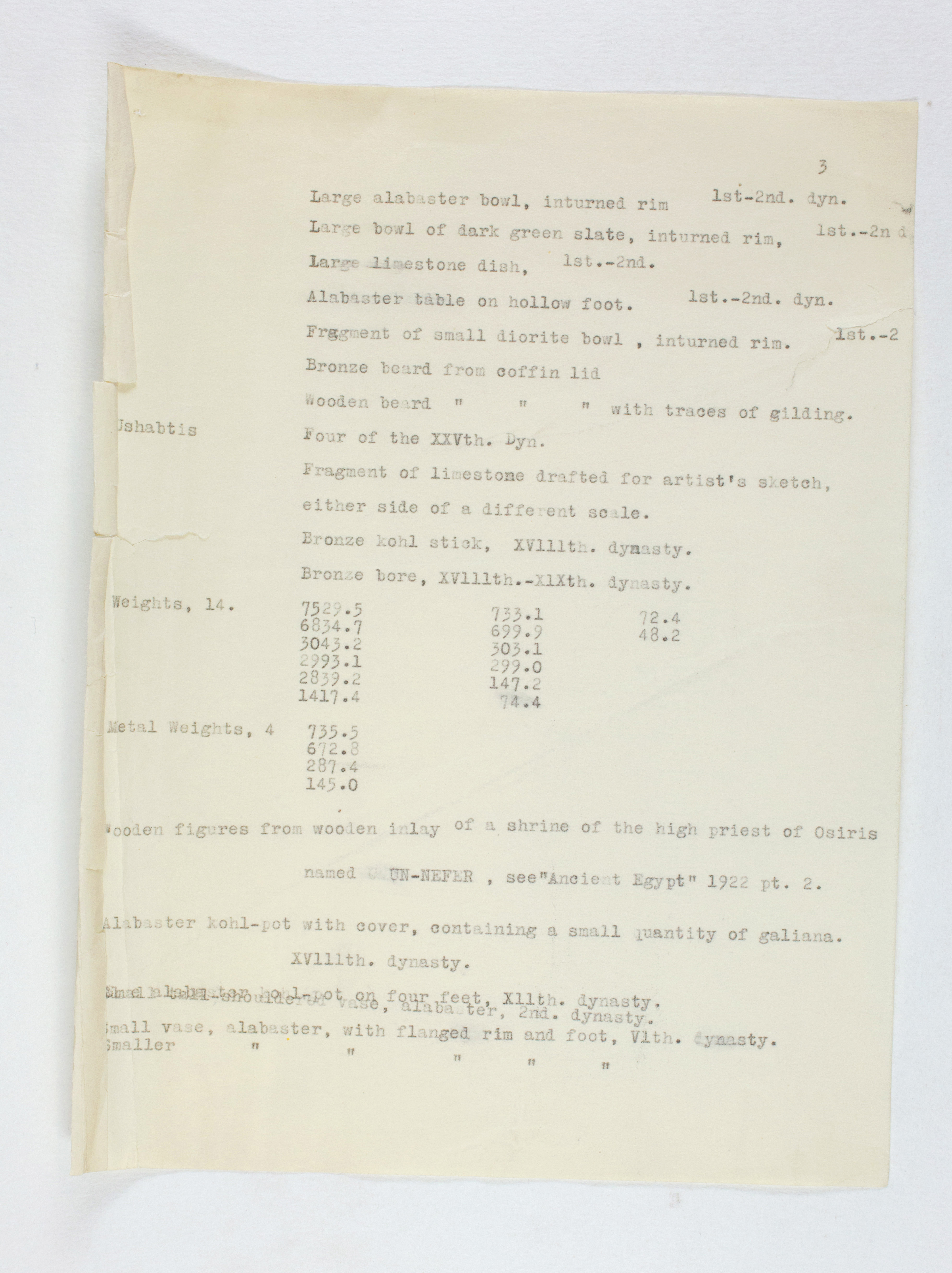 1926-27 Secondary distribution from UCL Individual institution list PMA/WFP1/D/30/13.3