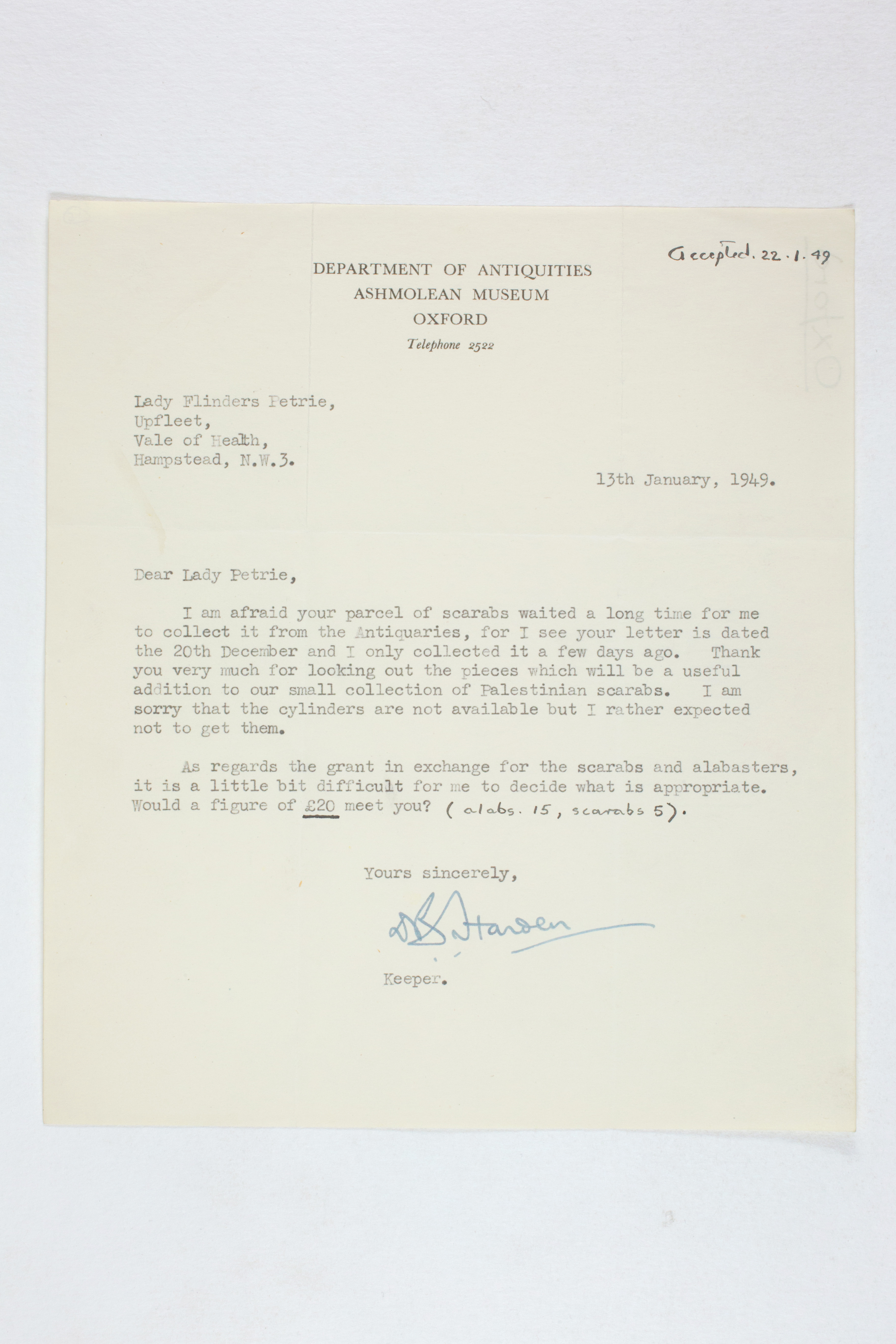 1931-50 Reserve correspondence Correspondence PMA/WFP1/D/32/15