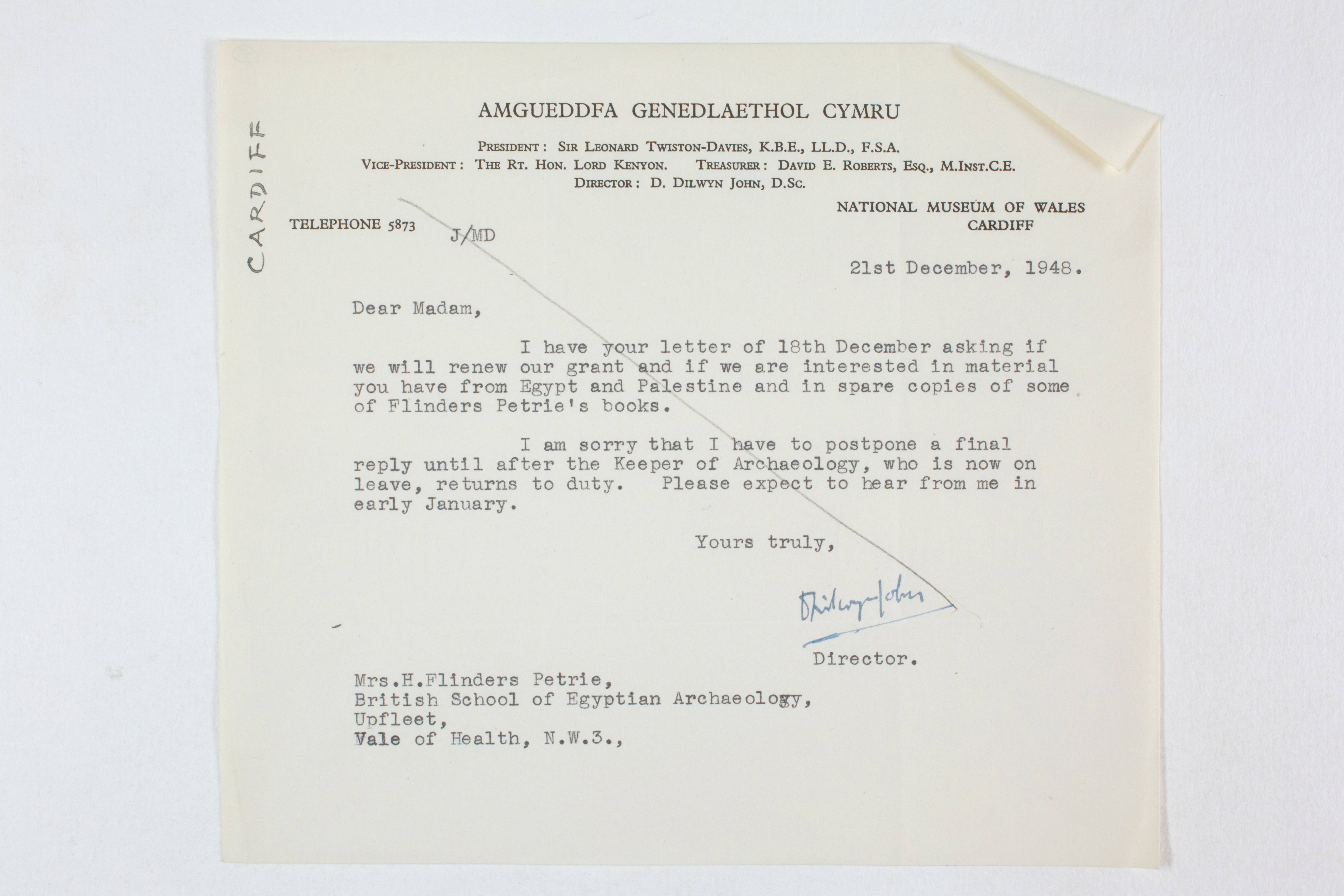1931-50 Reserve correspondence Correspondence PMA/WFP1/D/32/7