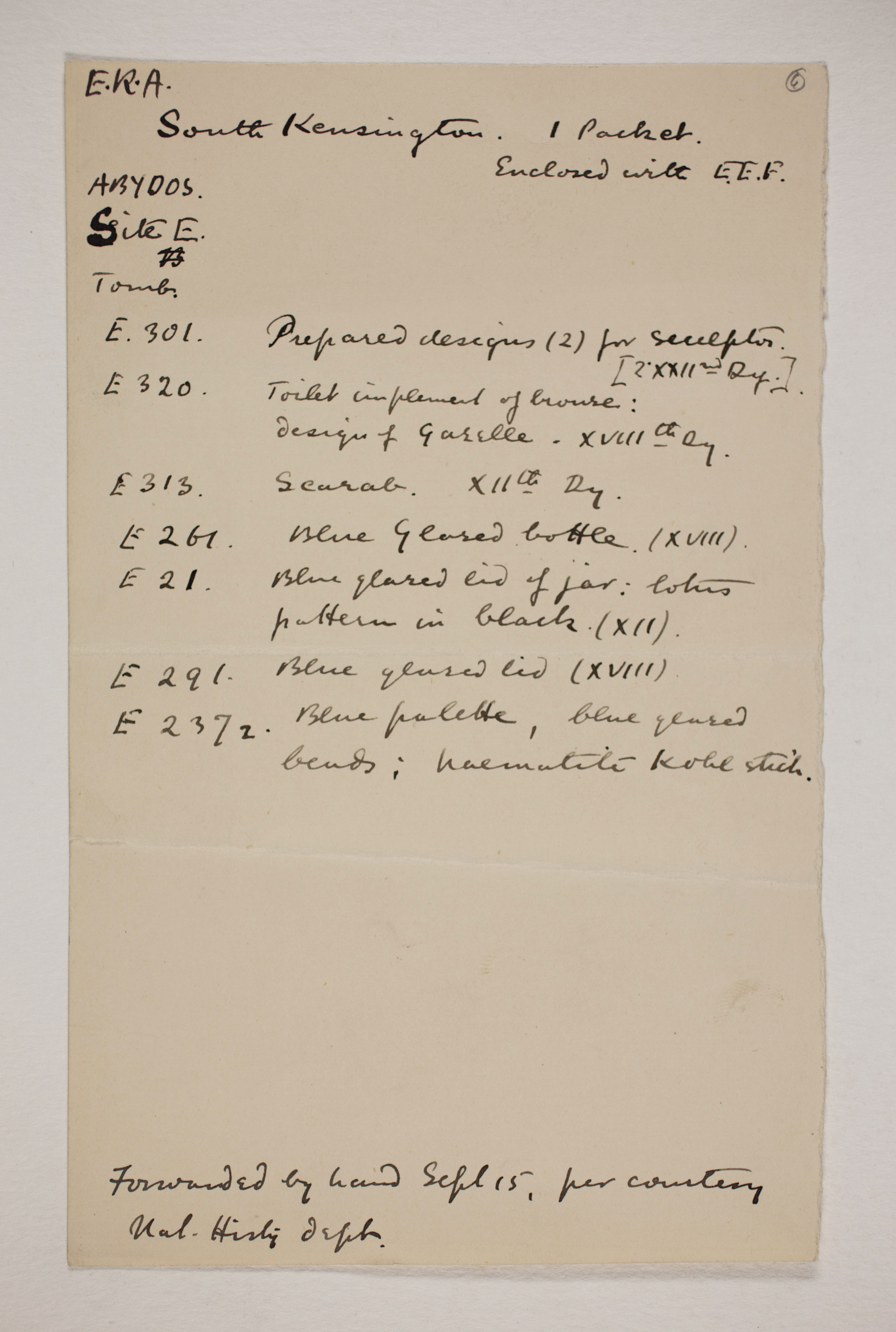 1899-1900 Abydos Individual institution list  PMA/WFP1/D/8/6