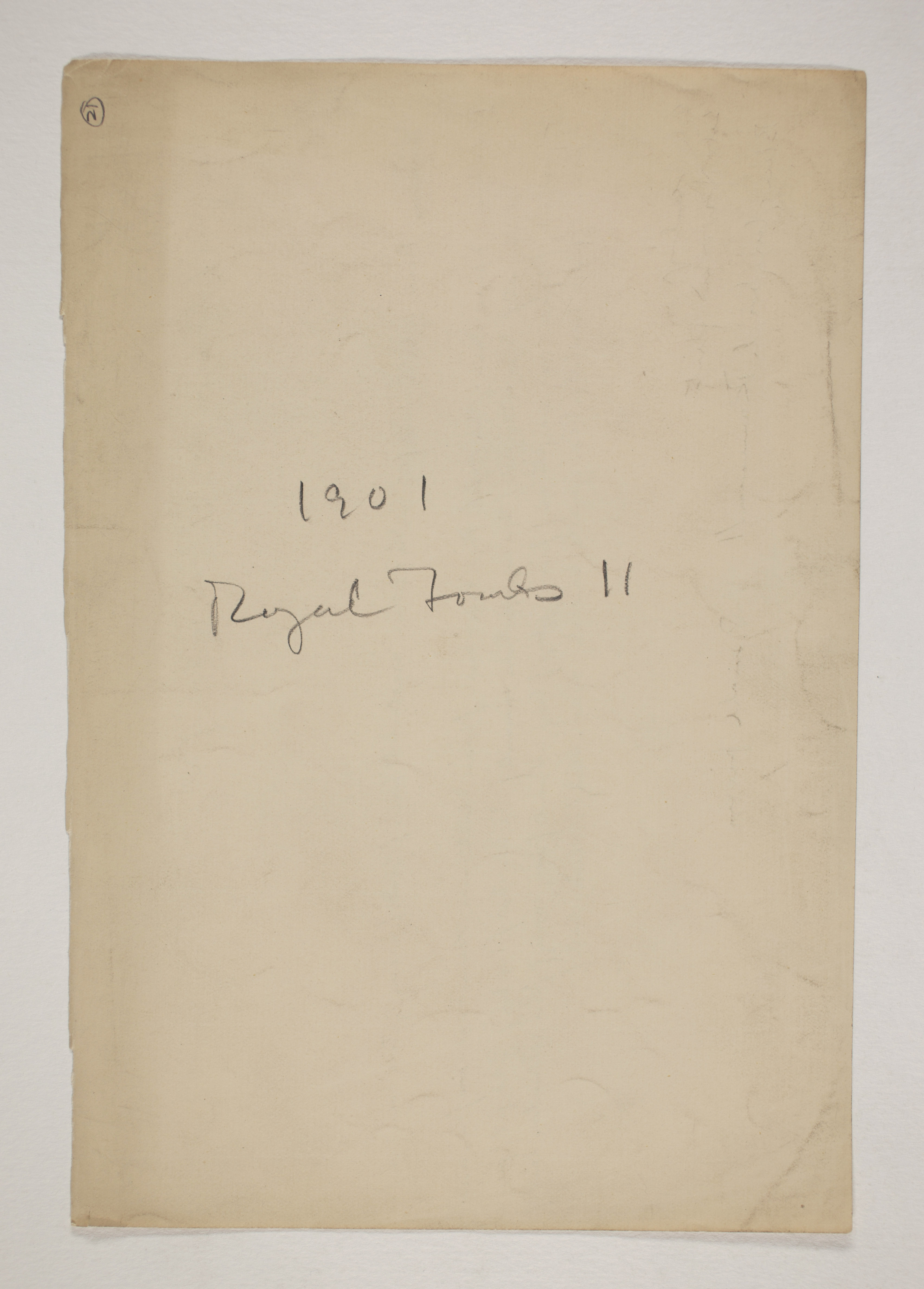 Abydos, Bet Khallaf, el-Mahasna 1900-1901, Distribution List, PMA/WFP1/D/9/21.1