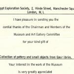 1922-76 Miscellaneous correspondence with museums DIST.41.02