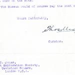 1922-76 Miscellaneous correspondence with museums DIST.41.40b