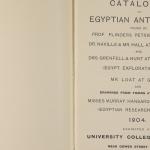 1903-04 Abydos, Ihnasya, Tell el-Fara’in, Saqqara, Gurob, Deir el-Bahri, Oxyrhynchus Exhibition Catalogue PMA/WFP1/D/12/12.3