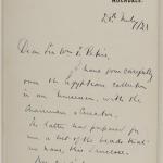 1913-14 Lahun, Haraga Correspondence PMA/WFP1/D/22/53.1