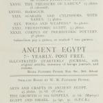 1922-23 Qau el-Kebir Exhibition catalogue PMA/WFP1/D/26/29.5