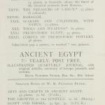 1922-23 Qau el-Kebir Exhibition catalogue PMA/WFP1/D/26/30.7