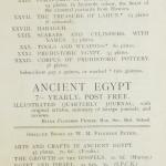 1922-23 Qau el-Kebir Exhibition catalogue PMA/WFP1/D/26/31.8