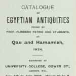 1923-24 Qau el-Kebir, Hemamieh Exhibition catalogue PMA/WFP1/D/27/30.1