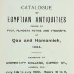 1923-24 Qau el-Kebir, Hemamieh Exhibition catalogue PMA/WFP1/D/27/31.1