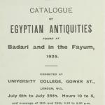 1924-25 Badari, Faiyum Exhibition Catalogue PMA/WFP1/D/28/30.1