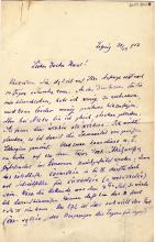 1908-09 A.S. Hunt, letters re papyri from continental scholars DIST.30.15a