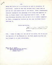 1922-76 Miscellaneous correspondence with museums DIST.41.25b