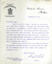 1922-76 Miscellaneous correspondence with museums DIST.41.30