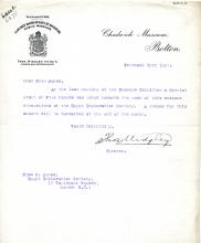 1922-76 Miscellaneous correspondence with museums DIST.41.31
