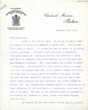 1922-76 Miscellaneous correspondence with museums DIST.41.40a