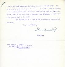 1922-76 Miscellaneous correspondence with museums DIST.41.40b