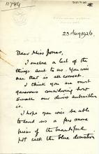 1922-76 Miscellaneous correspondence with museums DIST.41.60a