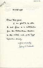 1922-76 Miscellaneous correspondence with museums DIST.41.70