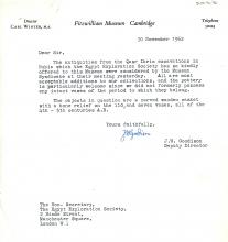1922-76 Miscellaneous correspondence with museums DIST.41.72