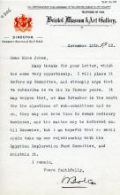 1922-71 Miscellaneous correspondence with museums DIST.42.28