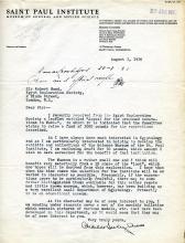 1922-71 Miscellaneous correspondence with museums DIST.42.60