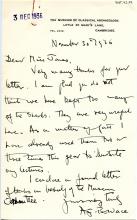 1922-71 Miscellaneous correspondence with museums DIST.42.79
