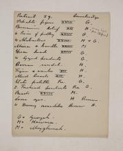 1910-11 Hawara, Gerzeh, Memphis, Mazghuneh Individual institution list  PMA/WFP1/D/19/19