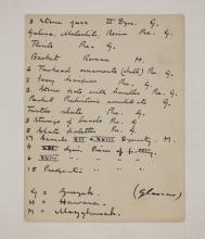 1910-11 Hawara, Gerzeh, Memphis, Mazghuneh Individual institution list  PMA/WFP1/D/19/21.1