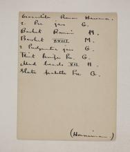 1910-11 Hawara, Gerzeh, Memphis, Mazghuneh Individual institution list  PMA/WFP1/D/19/24