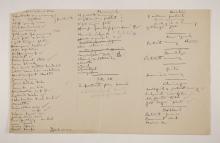 1910-11 Hawara, Gerzeh, Memphis, Mazghuneh Multiple institution list PMA/WFP1/D/19/9