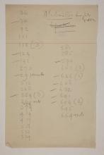 1913-14 Lahun, Haraga Object list PMA/WFP1/D/22/18.1