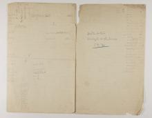 1913-14 Lahun, Haraga Distribution list PMA/WFP1/D/22/1.2