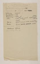 1919-21 Sedment, Lahun Individual institution list PMA/WFP1/D/24/35.2