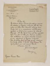 1919-21 Sedment, Lahun Correspondence PMA/WFP1/D/24/56