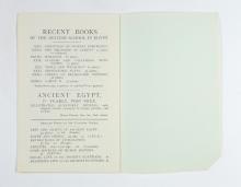 1923-24 Qau el-Kebir, Hemamieh Exhibition catalogue PMA/WFP1/D/27/30.8