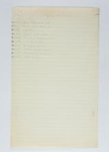 1924-25 Badari, Faiyum Object list PMA/WFP1/D/28/1.3