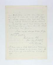 1924-25 Badari, Faiyum Correspondence PMA/WFP1/D/28/25.2