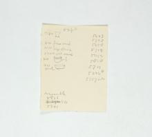 1924-25 Badari, Faiyum Object list PMA/WFP1/D/28/33.3